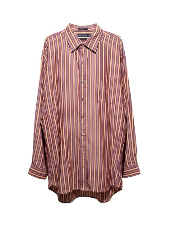 Daniel Cremieux Other - Daniel Cremieux Striped Button-Down Shirt in Burgundy and Yellow